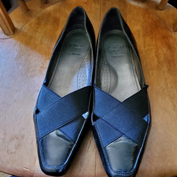 Black Patent Joan & David Circa Comfort 365 Shoes 8 1/2M - Picture 7 of 8